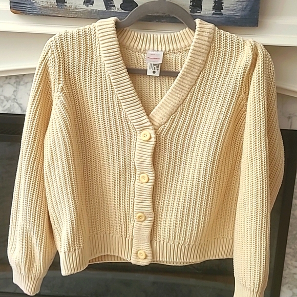 Hanna Anderson girls off-white/cream cardigan - Picture 7 of 7